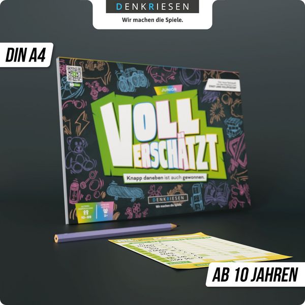 Produktbild: DENKRIESEN - VOLL VERSCH&Auml;TZT! Junior Edition - "Knapp daneben ist auch gewonnen."