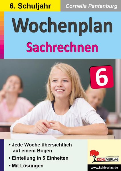 Produktbild: Wochenplan Sachrechnen / Klasse 6