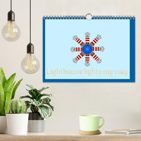 Produktbild: Lighthouse lights my way (Wall Calendar 2026 DIN A4 landscape), CALVENDO 12 Month Wall Calendar