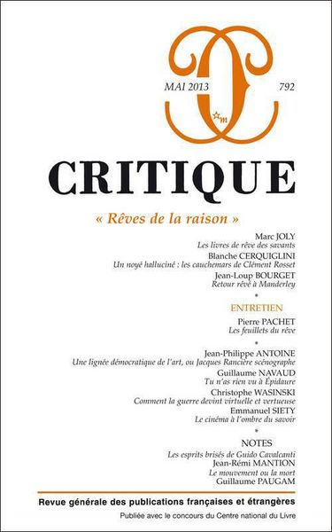 Produktbild: Revue critique 792