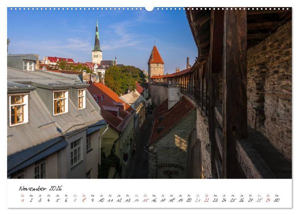 Produktbild: Tallinn Altstadt (Wandkalender 2026 DIN A2 quer), CALVENDO Monatskalender