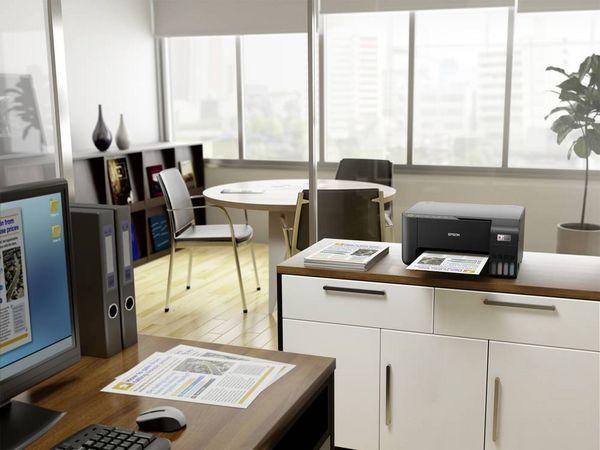 Produktbild: Epson EcoTank ET-2860 Inkjet MFP Multifunktionsdrucker Tintenstrahl Farbe A4 Drucker, Scanner, Kopierer Duplex, Tintentank-System, USB, WLAN