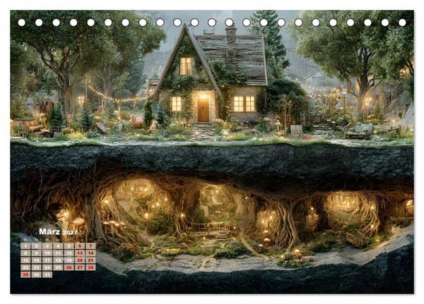 Produktbild: Below (Tischkalender 2027 DIN A5 quer), CALVENDO Monatskalender