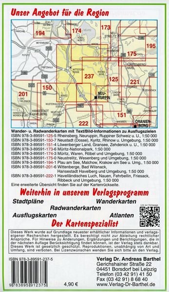 Produktbild: Kyritz-Ruppiner Heide, Wittstock/Dosse, Mirow, Rheinsberg und Umgebung