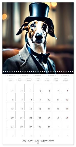 Produktbild: Kleemann, C: Dogs with matching hats (Wall Calendar 2026 12