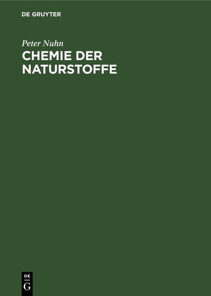 Produktbild: Chemie der Naturstoffe