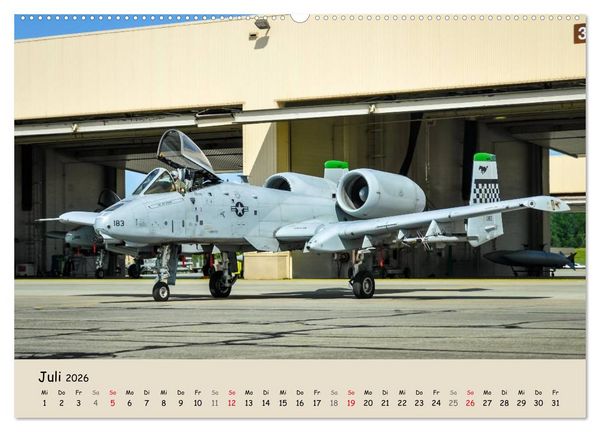 Produktbild: Luft&uuml;berlegenheit - Kampfjets in Aktion (Wandkalender 2026 DIN A2 quer), CALVENDO Monatskalender