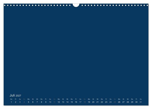 Produktbild: Bastelkalender - Dunkelblau (Wandkalender 2027 DIN A3 quer), CALVENDO Monatskalender