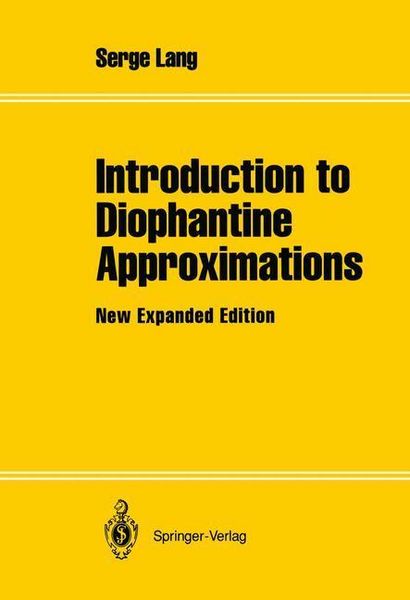Produktbild: Introduction to Diophantine Approximations