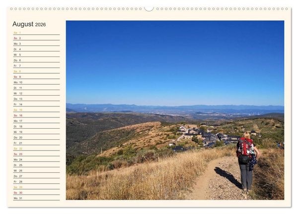 Produktbild: Buen Camino - Pilgerreise auf dem Jakobsweg - Camino Franc&eacute;s (hochwertiger Premium Wandkalender 2026 DIN A2 quer), Kunstdruck in Hochglanz