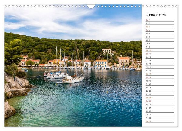 Produktbild: Griechische Inseln im Ionischen Meer (Wandkalender 2026 DIN A3 quer), CALVENDO Monatskalender