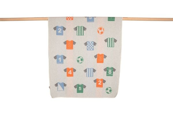 Produktbild: Fussenegger JUWEL Kinderdecke Fu&szlig;ball Trikots