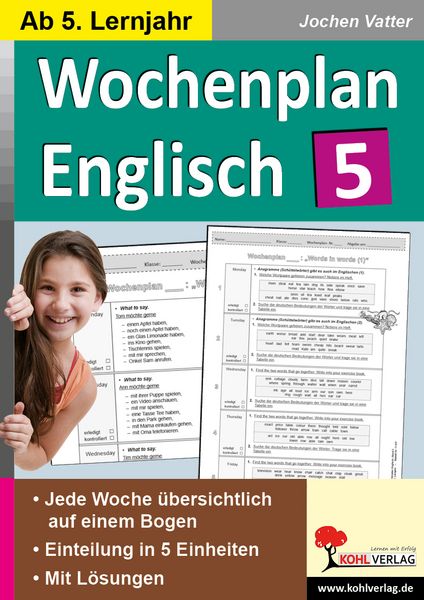 Produktbild: Wochenplan Englisch 5