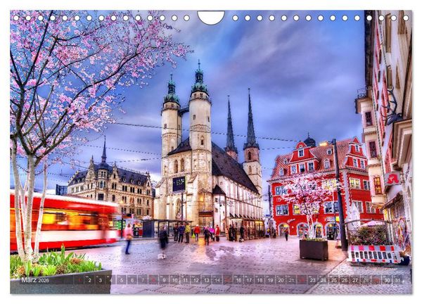 Produktbild: Halle an der Saale - Stadtansichten (Wandkalender 2026 DIN A4 quer), CALVENDO Monatskalender