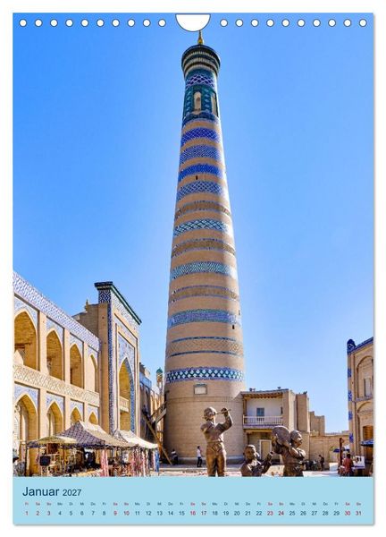 Produktbild: Usbekistan - Historische Architektur (Wandkalender 2027 DIN A4 hoch), CALVENDO Monatskalender