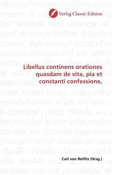 Produktbild: Libellus continens orationes quasdam de vita, pia et constan