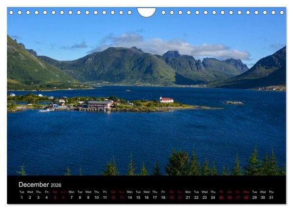 Produktbild: The magical Lofoten Islands (Wall Calendar 2026 DIN A4 landscape), CALVENDO 12 Month Wall Calendar
