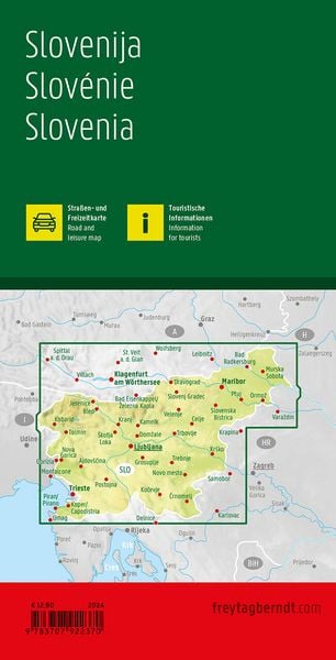 Produktbild: Freytag & berndt Stra&szlig;enkarte Slowenien 1:200.000