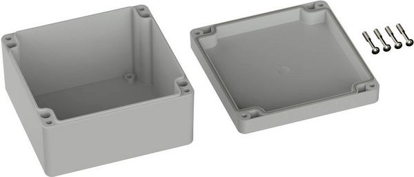 Produktbild: TRU COMPONENTS TC-9065616 Industrie-Geh&auml;use 122 x 120 x 55 ABS Lichtgrau (RAL 7035) 1St.