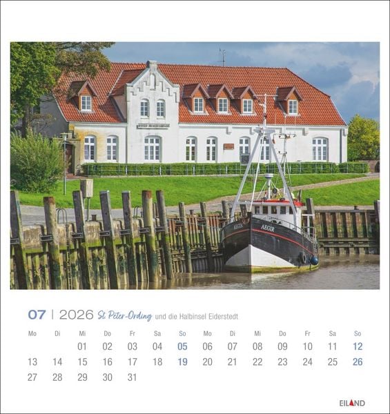Produktbild: St. Peter-Ording und die Halbinsel Eiderstedt Postkartenkalender 2026