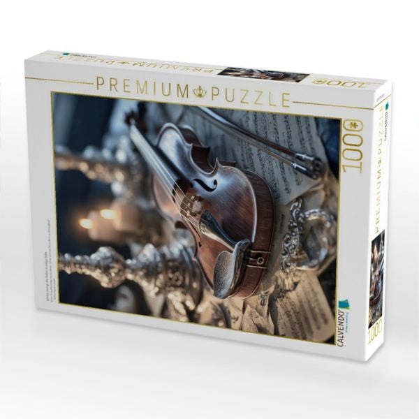 Produktbild: CALVENDO Puzzle Winter zwingt die Saiten in eisige Stille | 1000 Teile Lege-Gr&ouml;&szlig;e 64x48cm Foto-Puzzle f&uuml;r gl&uuml;ckliche Stunden