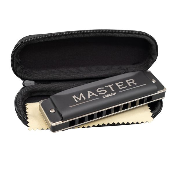 Master Edition Blues Harmonica in E (incl. soft case and cleaning cloth)