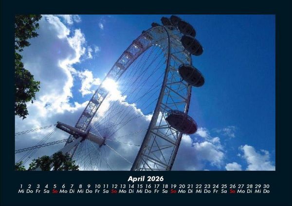Produktbild: London 2026 Fotokalender DIN A4