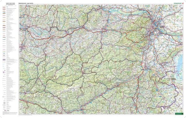 Produktbild: Freytag & berndt Stra&szlig;enkarte Nieder&ouml;sterreich 1:150.000