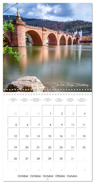 Produktbild: The colorful city of Heidelberg (Wall Calendar 2026 12 &times; 12 Inch) CALVENDO 12 Month Wall Calendar