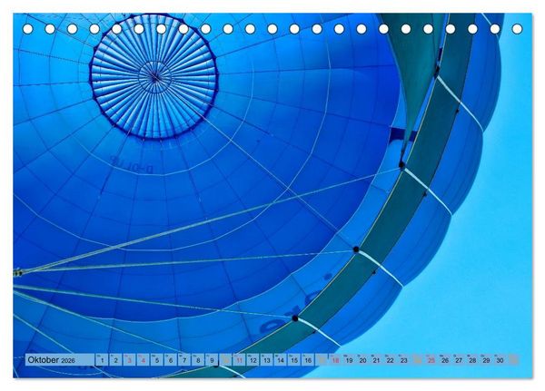 Produktbild: Fahren mit dem Ballon (Tischkalender 2026 DIN A5 quer), CALVENDO Monatskalender