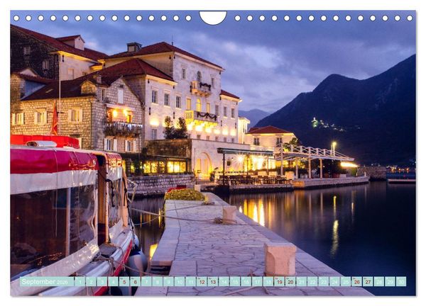 Produktbild: Perast in Montenegro - Romantisches St&auml;dtchen in faszinierender Landschaft (Wandkalender 2026 DIN A4 quer), CALVENDO Monatskalender