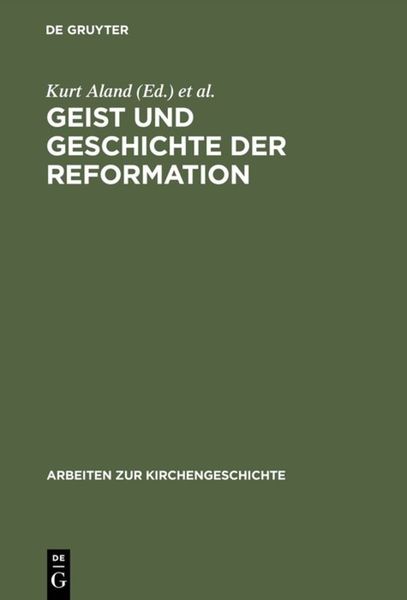 Produktbild: Geist und Geschichte der Reformation