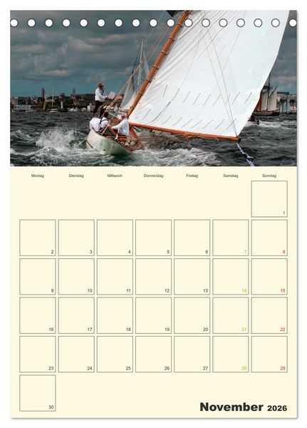 Produktbild: Segeln, unser Jahresplaner (Tischkalender 2026 DIN A5 hoch), CALVENDO Monatskalender