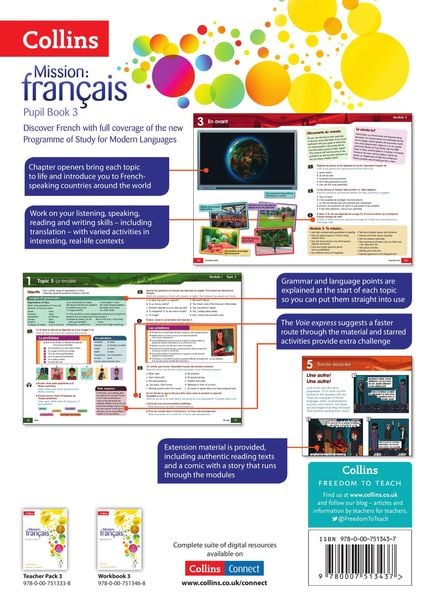 Produktbild: Mission: Fran&ccedil;ais -- Pupil Book 3