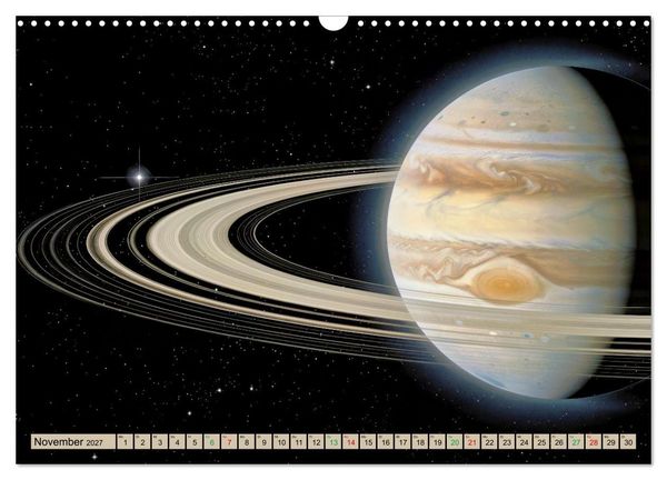 Produktbild: Jupiter, Motive inspiriert vom gr&ouml;&szlig;ten Planeten unseres Sonnensystems (Wandkalender 2027 DIN A3 quer), CALVENDO Monatskalender
