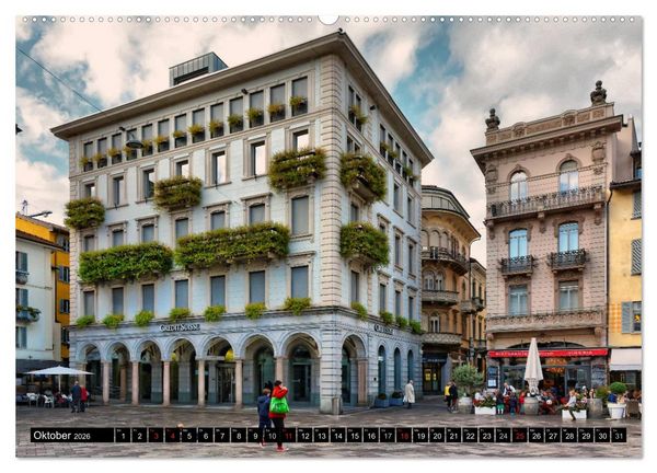 Produktbild: Lugano - Perle im Tessin (Wandkalender 2026 DIN A2 quer), CALVENDO Monatskalender