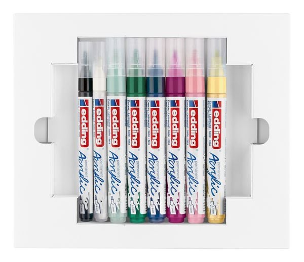 Produktbild: Edding Acrylmarker Acrylic 5300+5100 nordic 8er Starter Set