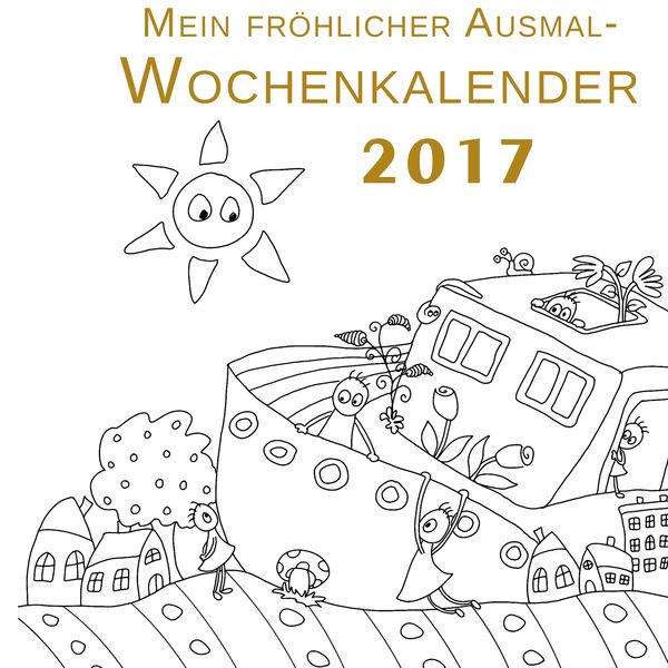 Produktbild: Mein fr&ouml;hlicher Ausmal-Wochenkalender 2017