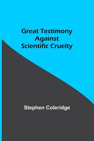 Produktbild: Great Testimony against scientific cruelty