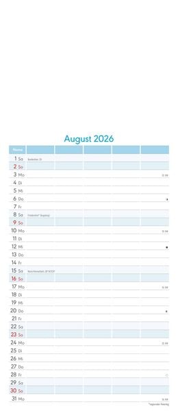 Produktbild: Kreativ-Kalender Familienplaner 2026 - 5 Spalten - 19,5x45 cmFoto, Malen, Basteln - datiert - Kreativkalender - Foto-Kalender - Familienkalender - Wan