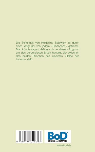 Produktbild: H&ouml;lderlins Landschaft