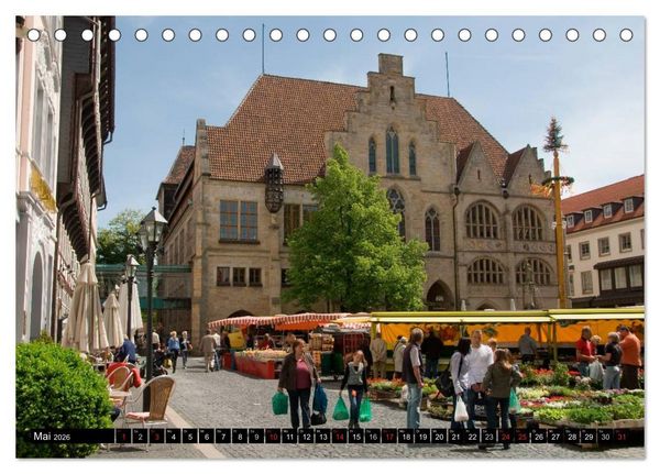 Produktbild: Hildesheimer Ansichten (Tischkalender 2026 DIN A5 quer), CALVENDO Monatskalender