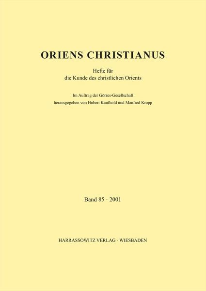 Produktbild: Oriens Christianus 85 (2001)