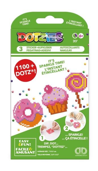 Produktbild: Dotzies by Diamond Dotz Sticker S&uuml;&szlig;igkeiten
