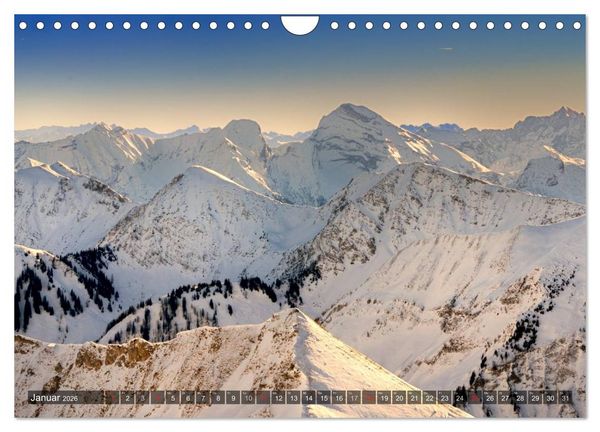 Produktbild: Magische Bergwelt, zwischen Sonnenaufgang und Sonnenuntergang (Wandkalender 2026 DIN A4 quer), CALVENDO Monatskalender