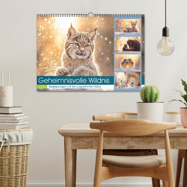 Produktbild: Geheimnisvolle Wildnis (Wandkalender 2026 DIN A3 quer), CALVENDO Monatskalender
