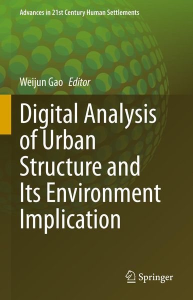 Produktbild: Digital Analysis of Urban Structure and Its Environment Implication