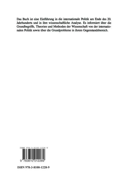 Produktbild: Internationale Politik. Probleme und Grundbegriffe