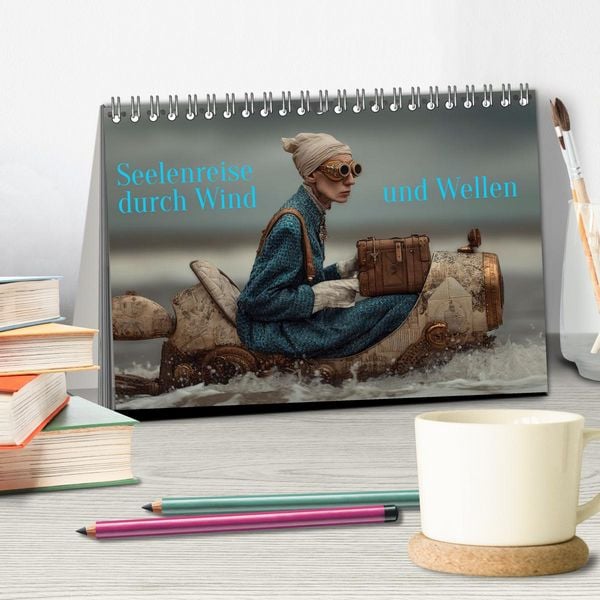 Produktbild: Seelenreise durch Wind und Wellen (Tischkalender 2026 DIN A5 quer), CALVENDO Monatskalender