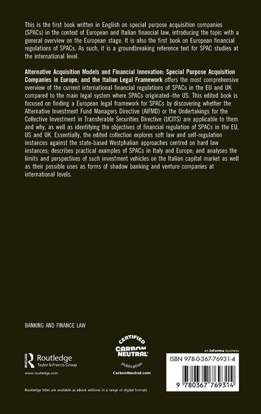 Produktbild: Alternative Acquisition Models and Financial Innovation